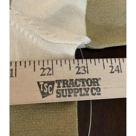 Josephine Chaus Womens 1 US 1X Gold Ivory Sweater Short Sleeve Silk Blend NEW - Picture 4 of 9